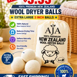 6-PACK XL Natural Wool Dryer Balls 3