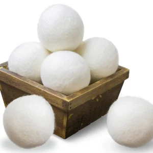 6 Pack Reusable Wool Dryer Balls Reduce Static Cling Dryer Balls for Laundry