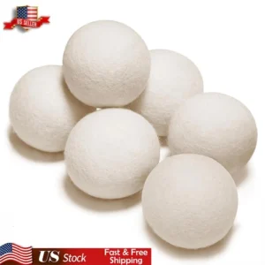 Wool Dryer Balls Organic Wool Natural Laundry Fabric Softener Antistatic XL
