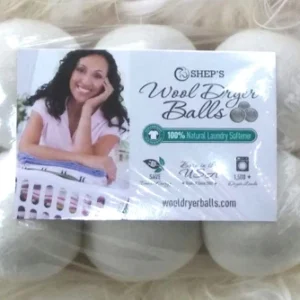 Wool Dryer Balls-6 PACK XL Shep's Wool Dryer Balls- Natural Laundry Softener